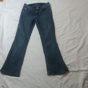 REVOLT Girl Blue Jeans Embellished Pockets Size 14